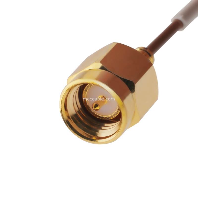 Smpmメスのジャックへの5G半堅い同軸ケーブルのSmaの0.047男性のまっすぐなプラグTe 1996771-1