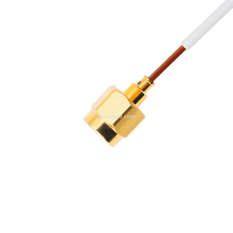 Smpmメスのジャックへの5G半堅い同軸ケーブルのSmaの0.047男性のまっすぐなプラグTe 1996771-1