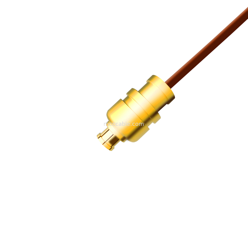 Smpmメスのジャックへの5G半堅い同軸ケーブルのSmaの0.047男性のまっすぐなプラグTe 1996771-1