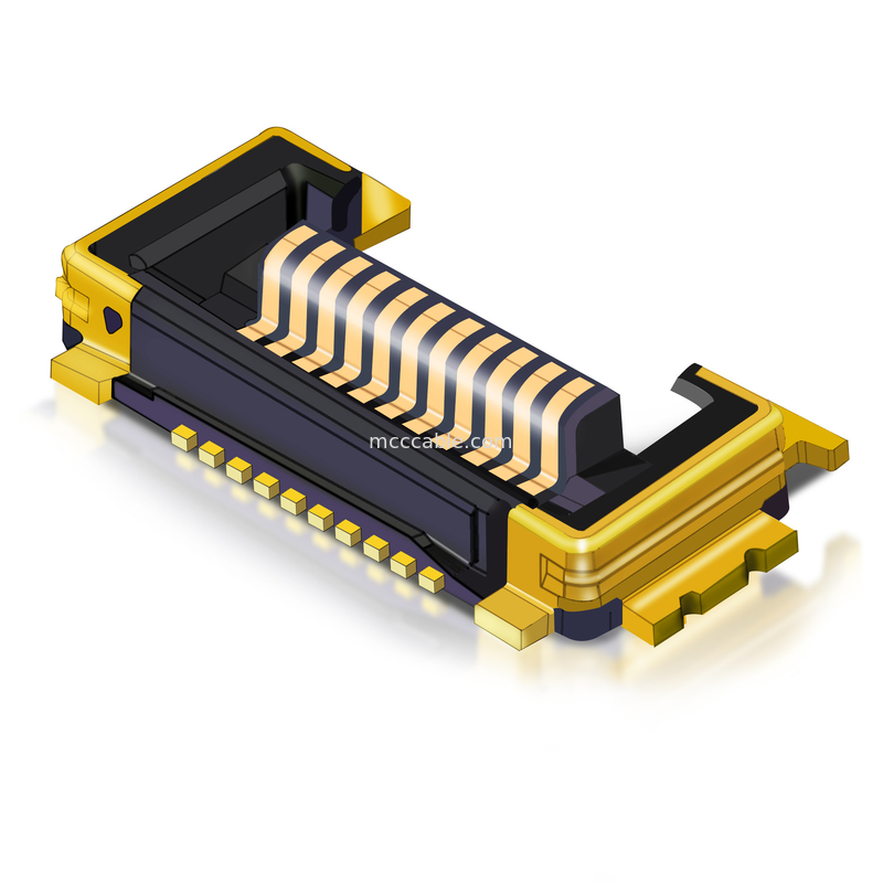 LVDSケーブル 10P 0.35mm ピッチ 20857-010T-01ケーブル組成 ワイヤプラグマイクロコアックスケーブル