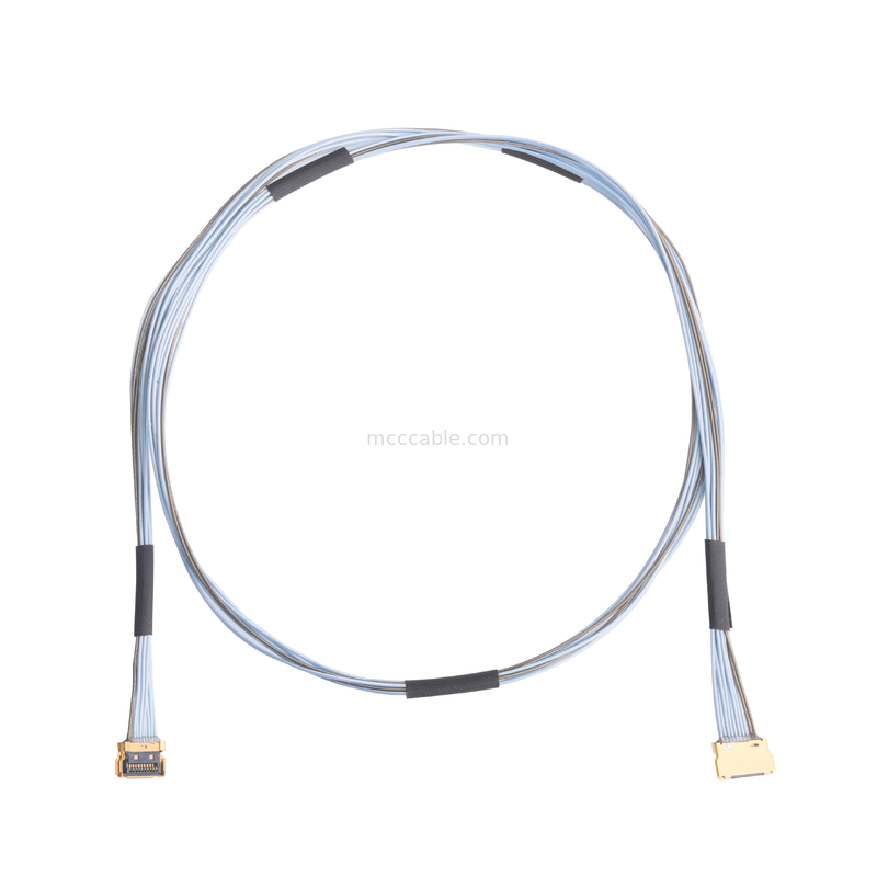 LVDSケーブル 10P 0.35mm ピッチ 20857-010T-01ケーブル組成 ワイヤプラグマイクロコアックスケーブル