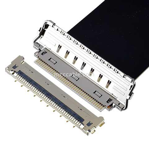 交配方向 水平 20856-050T-01 FFC 同軸ケーブル 50P 0.4mm ピッチ オーダーメイド OEM/ODM