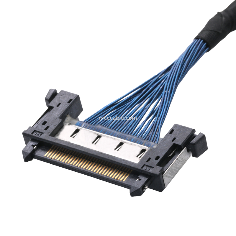 FI RE31CL LCD Lvdsのケーブルによってカスタマイズされるケーブル会議0.3mmピッチのmolexワイヤー馬具へのJAE FI-RE31CL