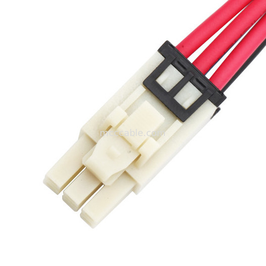 6 4 PinへのPin 100mmの長さワイヤー馬具アセンブリMolex 1722582106 TE 208130-1