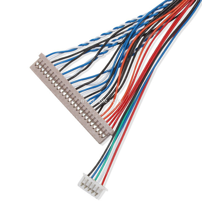 250V 20 Pin Lvdsケーブル Df14へのラップトップのlvdsの表示コネクターのためのDf14