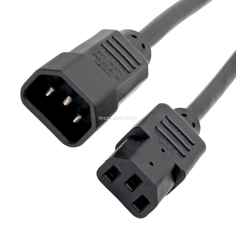 C13 から C14 10a 250v 電源コード 18 Awg C14 マット