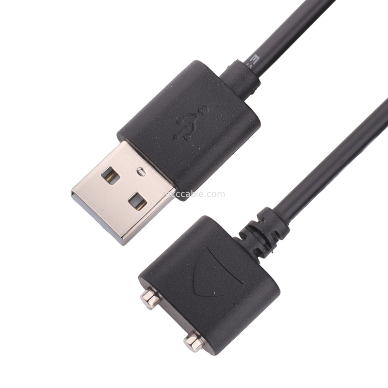 マグネット接続 USB 2.0 A / M 4p Ld ペナチュラル Hf ホワイト Pvc 45p Rohs