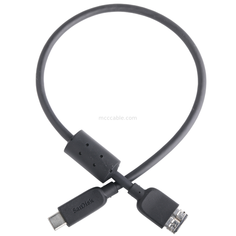 Rohs 外部ハードドライブケーブル Usb-C から Micro Usb 3.1 Gen 2 10 Gbps 長さ 調整
