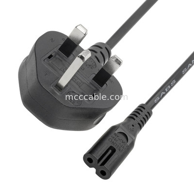 ロス 電源ケーブル Bs1363 から C7 2.5a 6 フィート 220v 室内