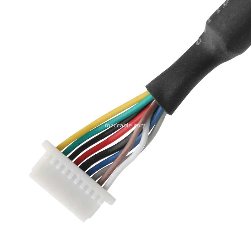 IP67防水コネクタ M16 女性からSH1.0 9P UL 2464 28AWG*4PR+AEBケーブル ROHS