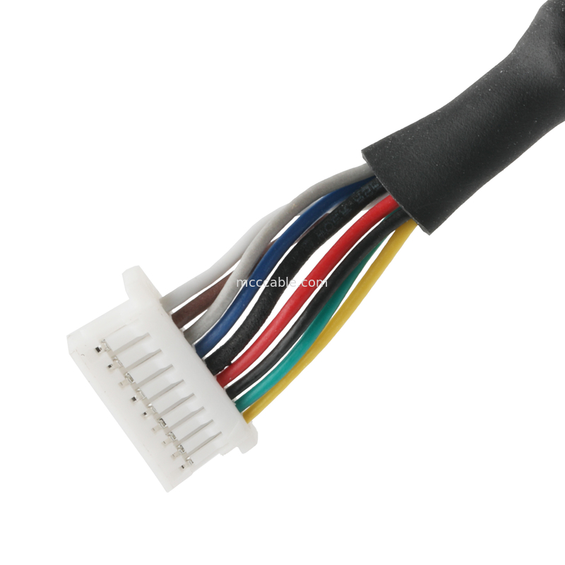 IP67防水コネクタ M16 女性からSH1.0 9P UL 2464 28AWG*4PR+AEBケーブル ROHS