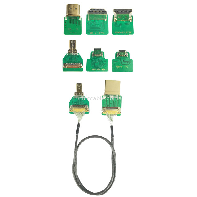 MIPI コンネクタ アダプター ROHS HDMI-D アダプター マイクロエルボウヘッド HDMI-D To 20454-220-02 20455 20453