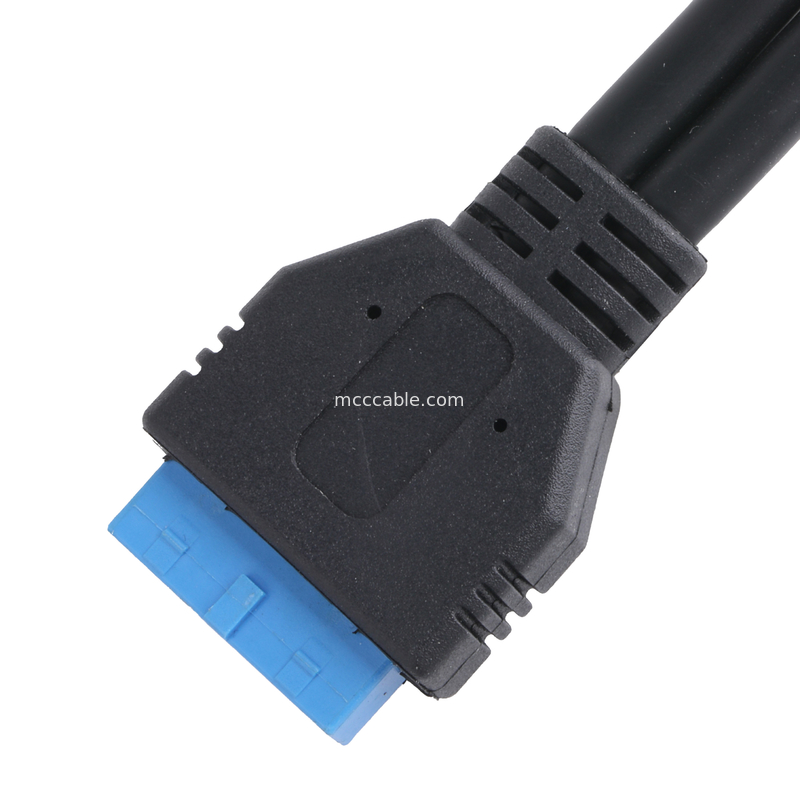 USB 3.0 フロントパネル マザーボード 19/20 ピンケーブル USB 女性 スプリッター アダプタ 拡張コネクター