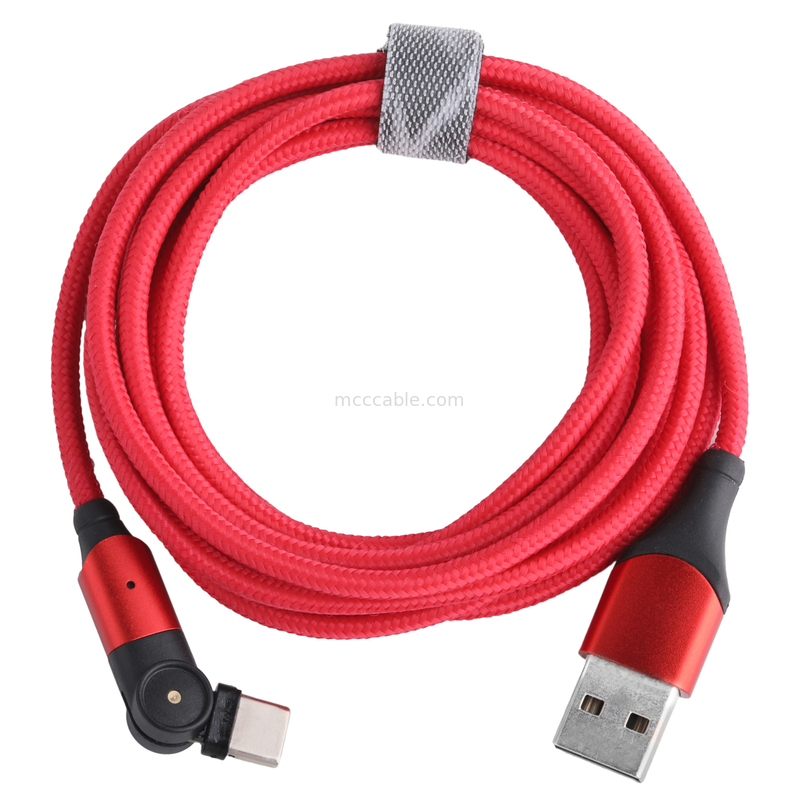 180度回転 USB 3.0タイプAからタイプCケーブル 1.5m アルミシェル充電
