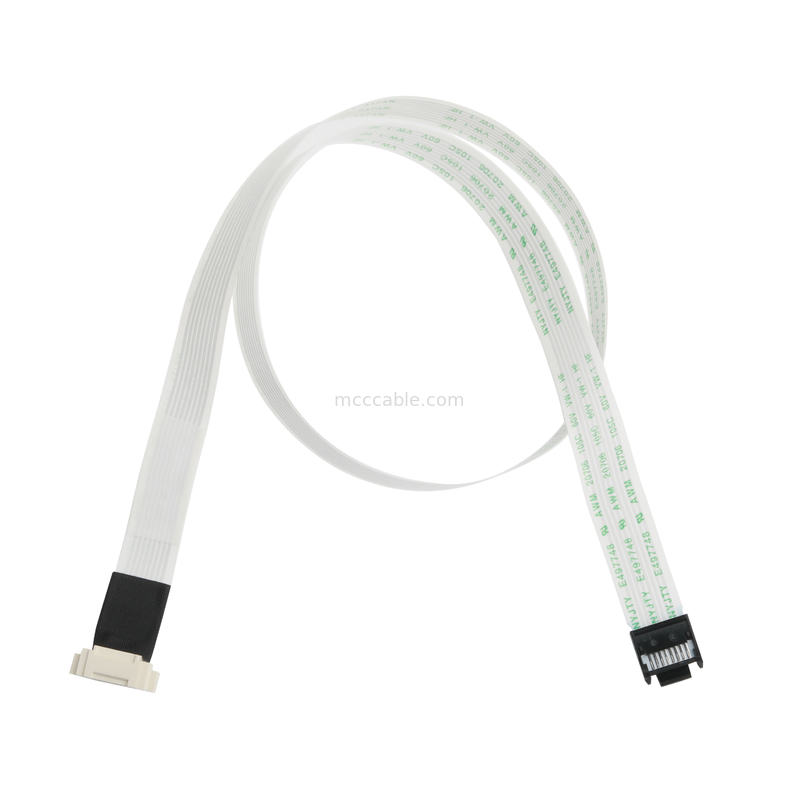 FFC/FPC IS100-L08T-C46-C 黒からHS100-L08N-N62 黒のLED FFC拡張ケーブル