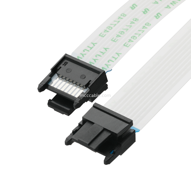 FFC/FPC IS100-L08T-C46-C 黒からHS100-L08N-N62 黒のLED FFC拡張ケーブル