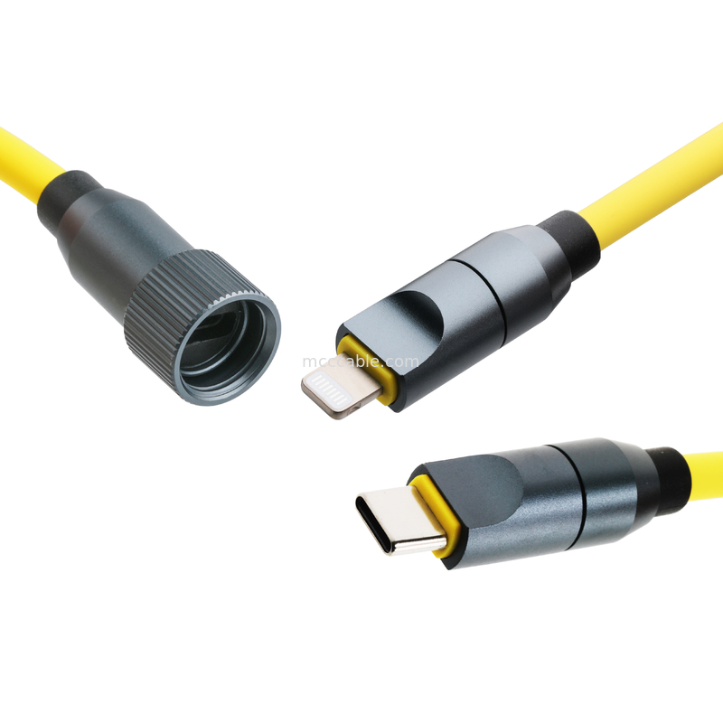 マイクロコアシアルUSB4.0雷4ケーブル 240W充電と雷速40Gbpsデータ転送
