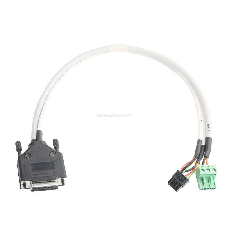 LVDS CABLE アダプタ DB-15P FEMALE to HSG 43025-0800 8P and 691352710003 3P 緑色 男性端末 接続ケーブル OEM/ODM