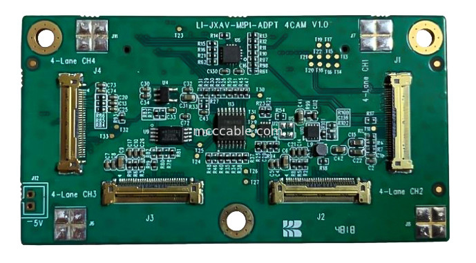 産業用カメラ ドローンボード LI-IMX290-MIPI 20525-030E-02 マイクロコアシアルコネクタ組 20Gbps/レーン