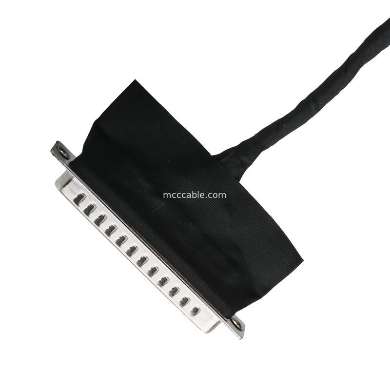 LVDSケーブルアセンブリ D-SUB 男性からモレックス 51021-0400および20453-240T-01ワイヤ接続器 OEM/ODM