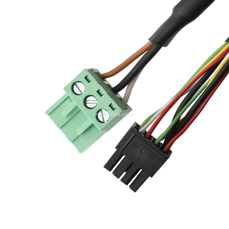 LVDS CABLE アダプタ DB-15P FEMALE to HSG 43025-0800 8P and 691352710003 3P 緑色 男性端末 接続ケーブル OEM/ODM