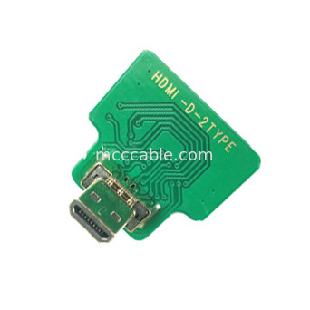 マイクロHDMIストレートヘッド 20454-220-02 20455 20453 マイクロHDMI-D-2 TO  OEM/ODM