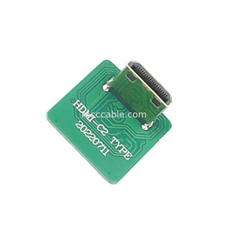 ミニHdmiエルボウヘッドHdケーブルアダプタ ミニHdmi-C2 To 20525-020E-02 To Board サイドコネクタピッチ 0.4mm