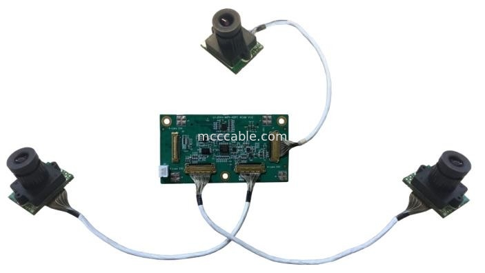 マイクロコアックスLI-JXAV-MIPI-ADPT-4CAMカメラボードとデザインカメラコネクタ FAW-1233-02ケーブル OEM/ODM