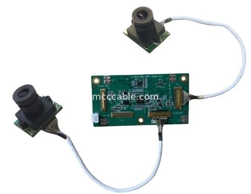 マイクロコアックスLI-JXAV-MIPI-ADPT-4CAMカメラボードとデザインカメラコネクタ FAW-1233-02ケーブル OEM/ODM