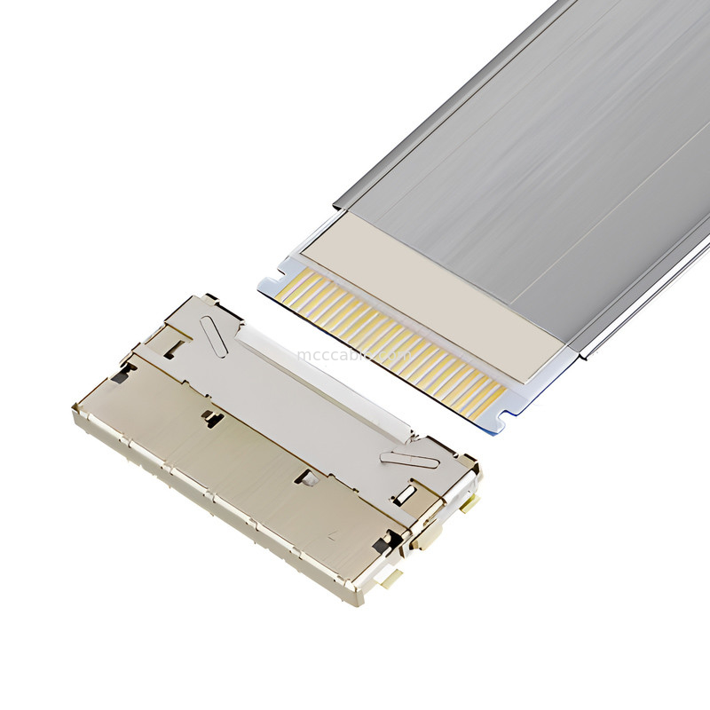 20952-024E-02 0.5mmピッチ,完全遮断,高速,自動ロック,水平マット,0.5mmピッチ遮断 FFC/FPC