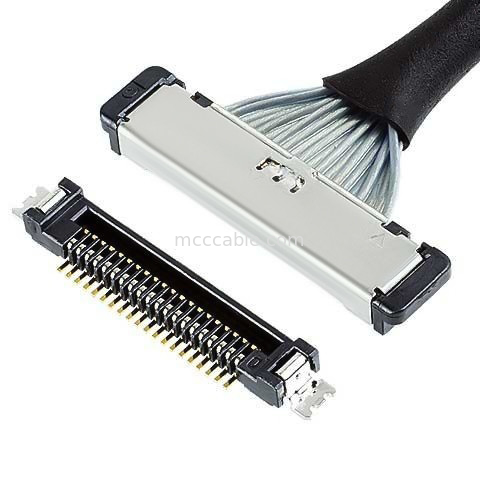 SS 20380-R20T-06の容器のプラグのマイクロの同軸ケーブルのコネクターのlvds 20のピン コネクタ ケーブル