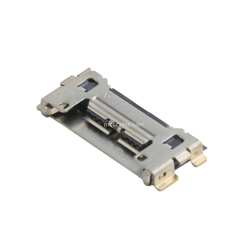 20633シリーズ 20Gbps/レーン 20525-210E-02 マイクロコアシアルコネクタ 0.4mm ピッチプレートエンドシート