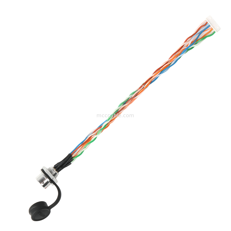 IP67 防水8ピン回形接続器 SA812/S8S カメラシステム用 CAT5eケーブル
