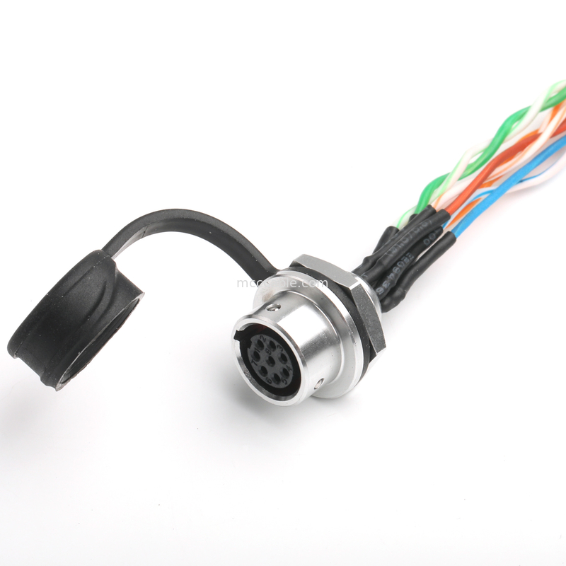 IP67 防水8ピン回形接続器 SA812/S8S カメラシステム用 CAT5eケーブル