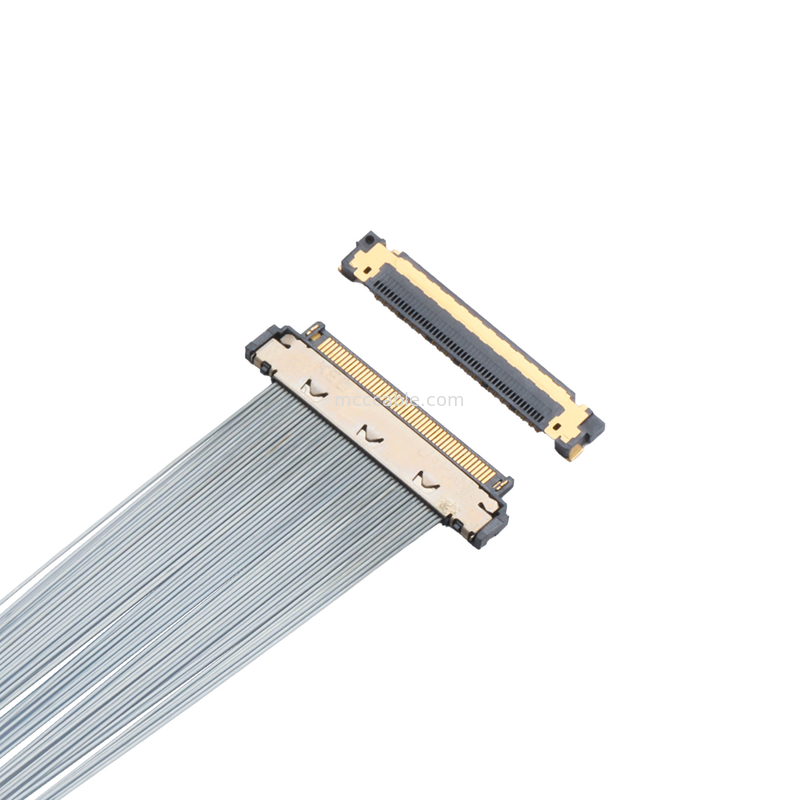 KEL XSL20-48S 0.25mmピッチマイクロコアックスケーブル,44AWG PFAシールド,両端