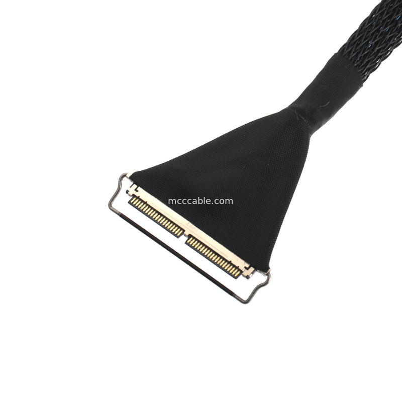 40ピンのマイクロコアキシアルケーブル,0.4mmピッチ,EDP/LVDS用のダブルシールド