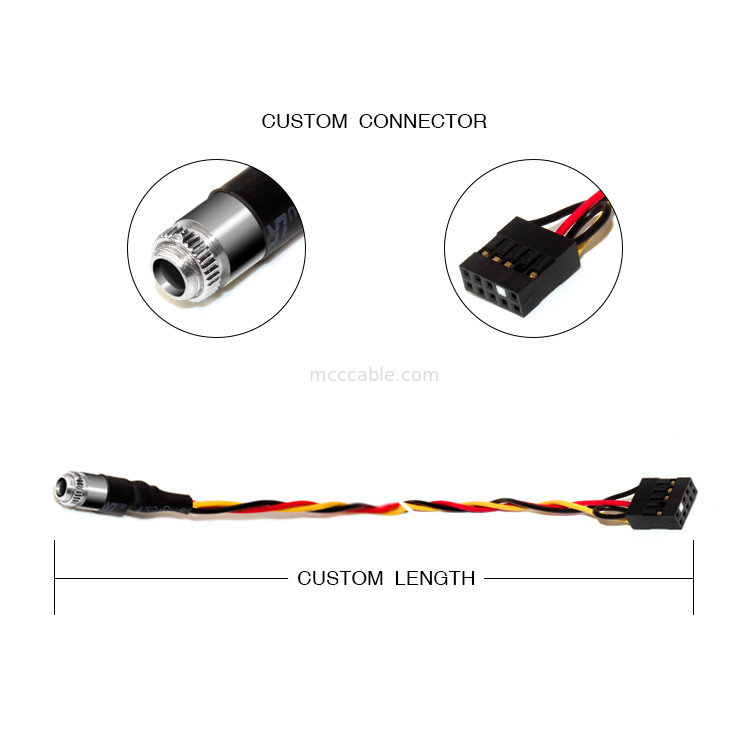10POS 2.54MMピッチのMolex 22-55-2101ヘッダー3.5MMのパネルの台紙可聴周波ジャック