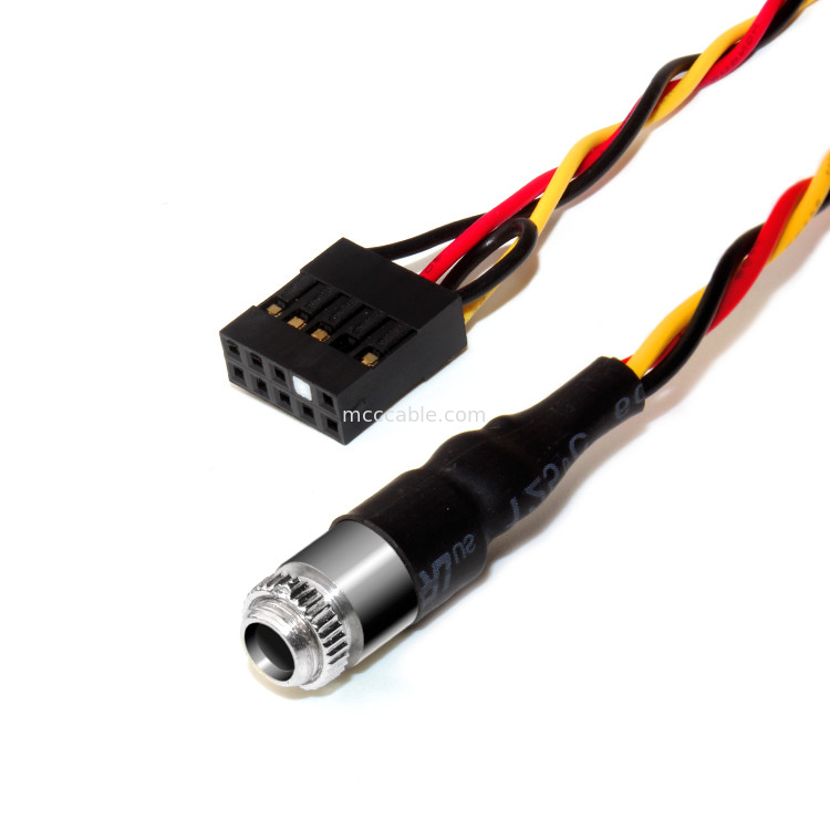10POS 2.54MMピッチのMolex 22-55-2101ヘッダー3.5MMのパネルの台紙可聴周波ジャック