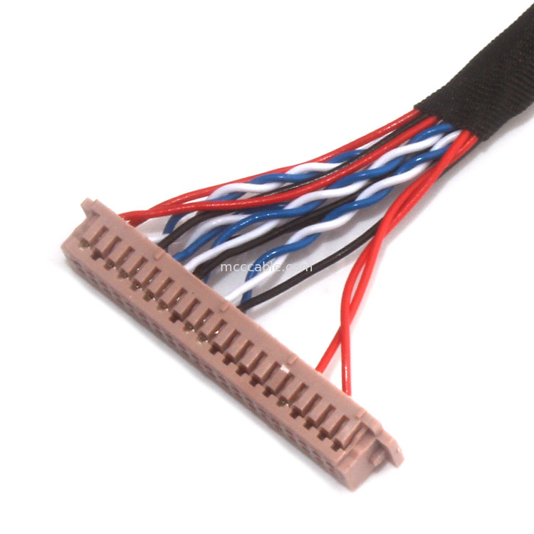 ULのマイクロ同軸ケーブルアセンブリ、JAE  Lvdsは30 Pin Fi X30にDf13 30ds 1.25cをケーブルで通信する
