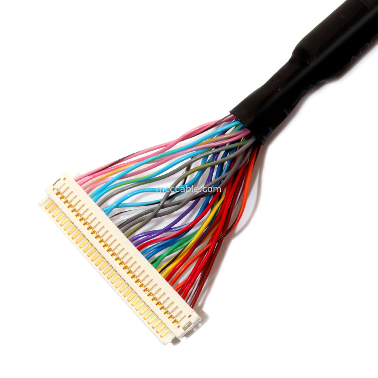 延長 30PIN LVDSのケーブル会議、Df19-30s分離したワイヤーLvdsケーブルへのDf19-30s