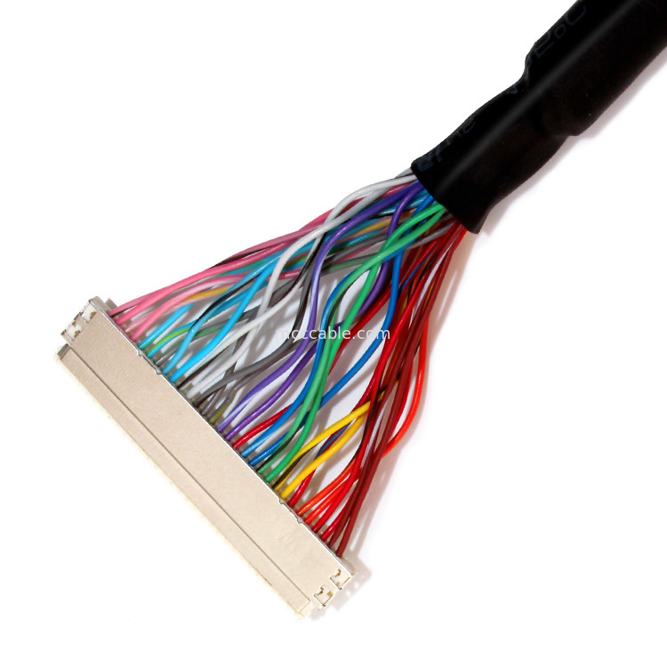 延長 30PIN LVDSのケーブル会議、Df19-30s分離したワイヤーLvdsケーブルへのDf19-30s