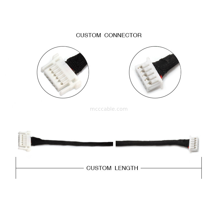 JSTワイヤー馬具SHJP-06V-S （Molex 51021-0500 5pin FCII LEDの運転者へのHF） 6pin