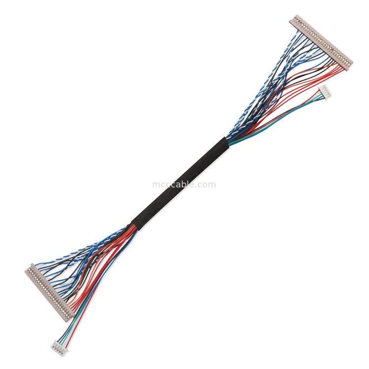 250V 20 Pin Lvdsケーブル Df14へのラップトップのlvdsの表示コネクターのためのDf14