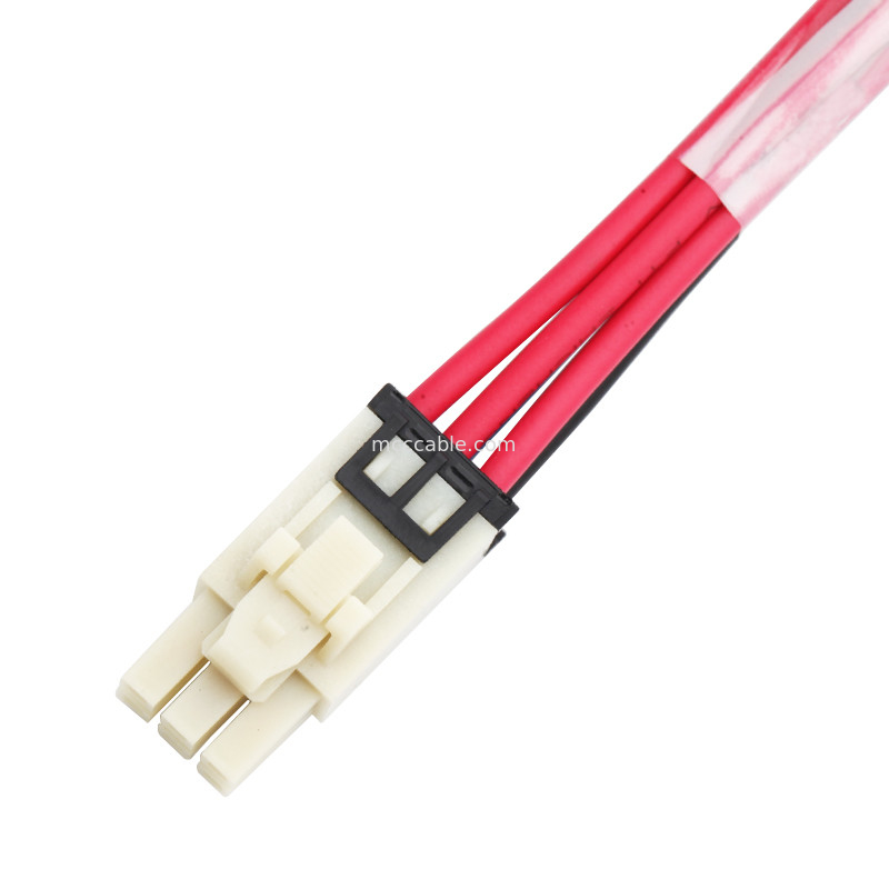6 4 PinへのPin 100mmの長さワイヤー馬具アセンブリMolex 1722582106 TE 208130-1