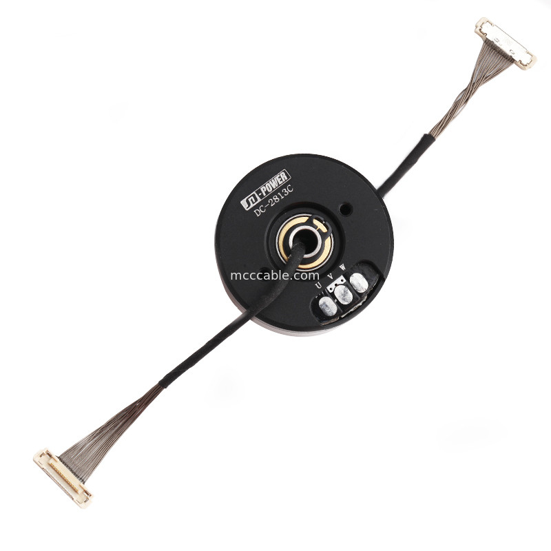 ジンバルのカメラのためのDC-2813Cワイヤー馬具LVDS EDPケーブルへの注文DF36C-15P-0.4SD