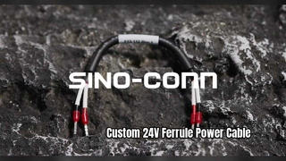 カスタム 24V 18AWG フェルール電源ケーブル アセンブリ ソリューション