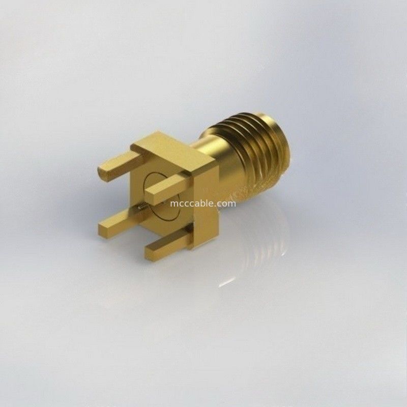 PCB板端の台紙RF 34GHzへの3.5 Mm RFの同軸ケーブルのコネクターの女性