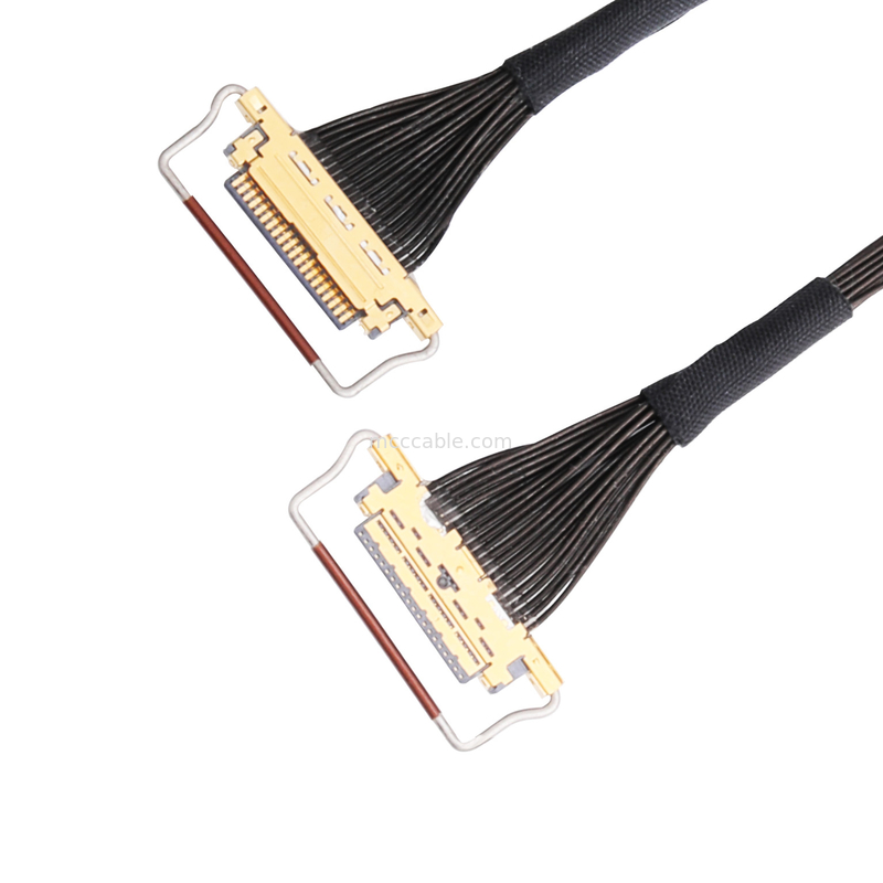 Oem Lvdsのケーブル会議0.5mmピッチ20453-220t-03の横の合うタイプ マイクロ同軸コネクター