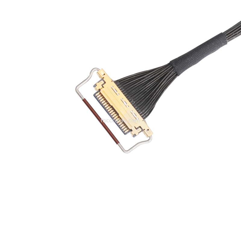 Oem Lvdsのケーブル会議0.5mmピッチ20453-220t-03の横の合うタイプ マイクロ同軸コネクター