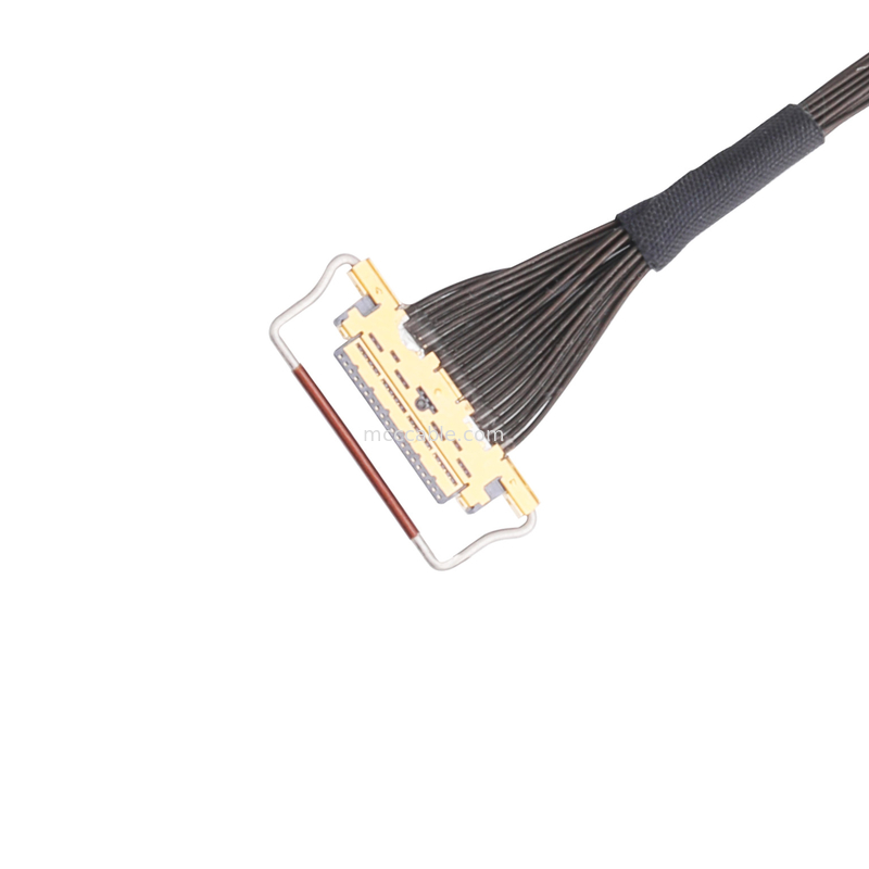 Oem Lvdsのケーブル会議0.5mmピッチ20453-220t-03の横の合うタイプ マイクロ同軸コネクター
